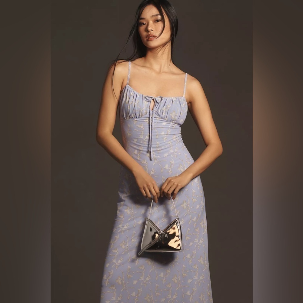 NWT Size S  - By Anthropologie Sleeveless Slip Midi Dress (Color: LAVENDER)